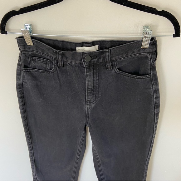 Oak and Fort Washed Black Wide Straight Leg Jeans size 27 - Picture 4 of 9